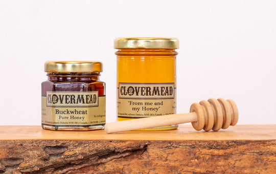 Pure unpasteurized Buckwheat Honey. Local Ontario Canada real honey. Wedding Favour, Gift Ideas, Personalized label.