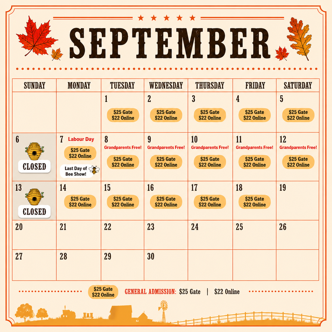 Day Tickets - September 2026