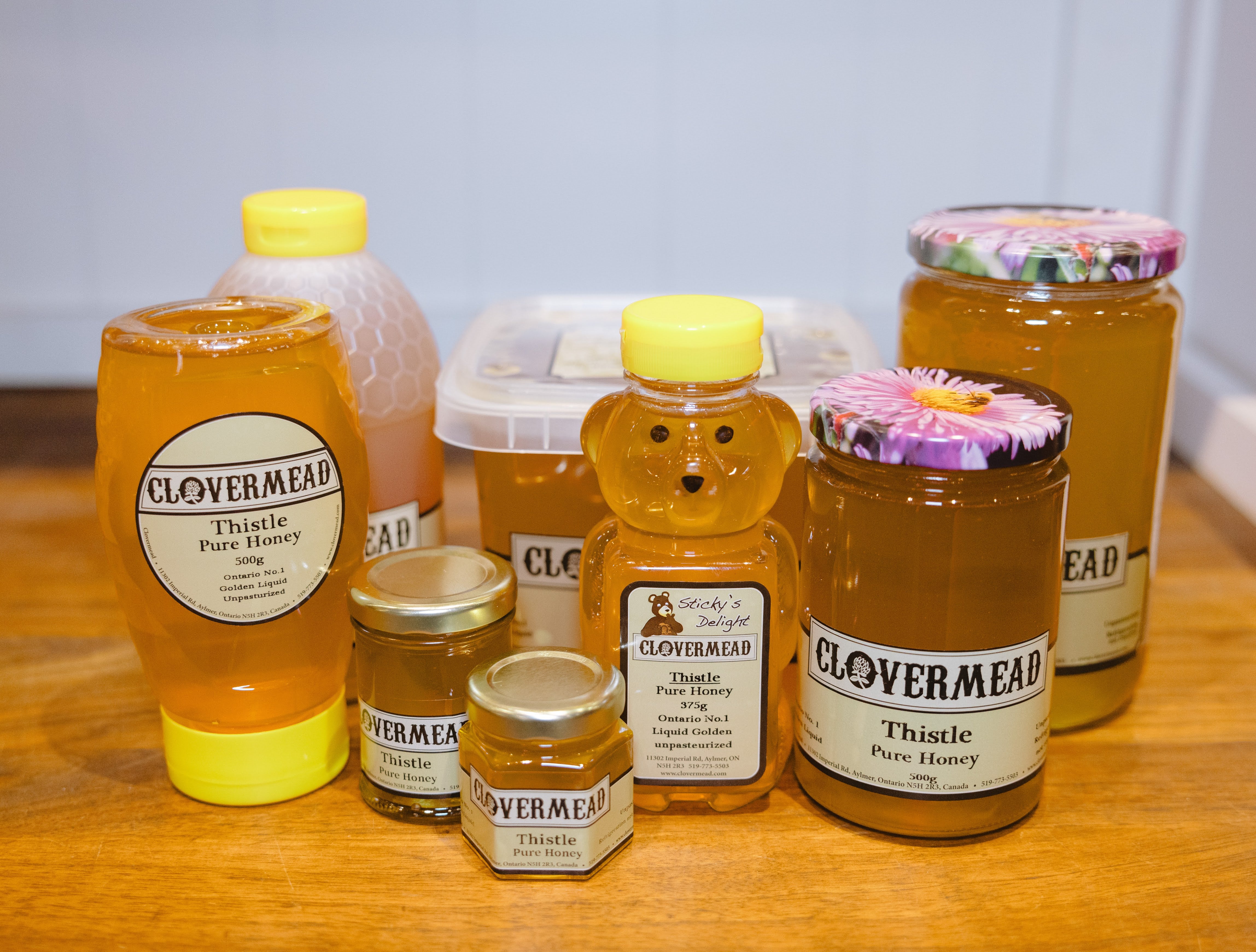 Thistle Honey Pure Unpasteurized Ontario Honey 