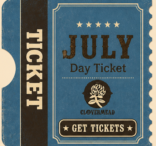 Clovermead July 2026 Day Ticket - summer family fun admission for splash pad and farm activities in Aylmer Ontario