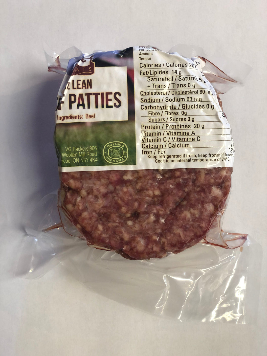 Lean Ground Beef Burgers Clovermead